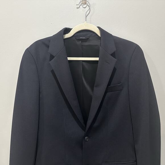 Apt 9 Blazer Men’s Slim Fit S 34-36 Black Sport Coat Jacket EUC - Picture 2 of 8